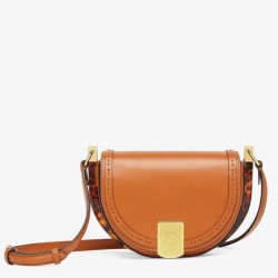 Fake Moonlight Saddle Bag Brown Replica