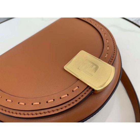 Fake Moonlight Saddle Bag Brown Replica