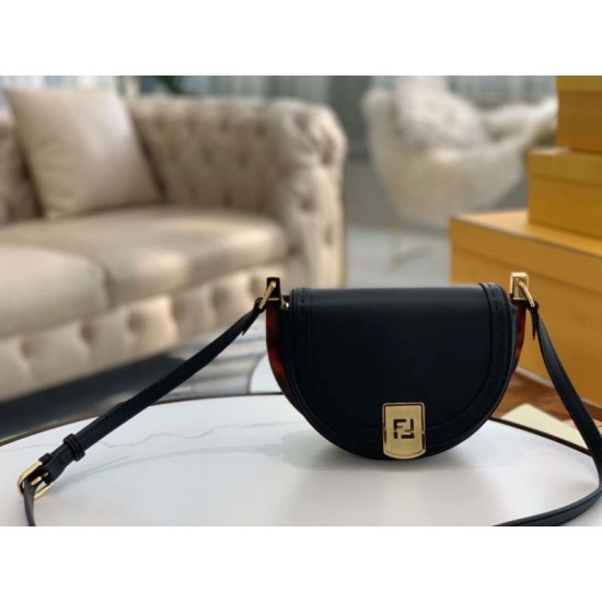 Fake Moonlight Saddle Bag Black Replica Fake Moonlight Saddle Bag Black Replica
