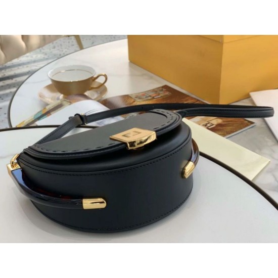 Fake Moonlight Saddle Bag Black Replica Fake Moonlight Saddle Bag Black Replica