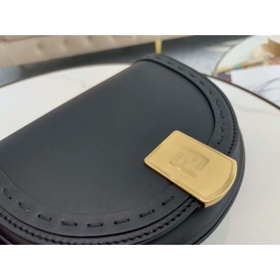Fake Moonlight Saddle Bag Black Replica Fake Moonlight Saddle Bag Black Replica