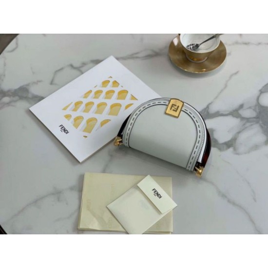 Replica Moonlight Saddle Bag White