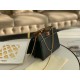 Fake Peekaboo ISeeU Pochette Bag Black Replica Replica Peekaboo ISeeU Pochette Bag Black