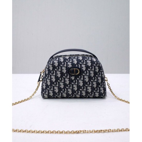 Fake Christian Dior Mini 30 Montaigne D-Cosy Bag Dark Blue Replica Replica Christian Dior Mini 30 Montaigne D-Cosy Bag Dark Blue