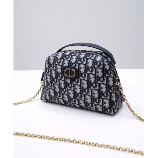 Fake Christian Dior Mini 30 Montaigne D-Cosy Bag Dark Blue Replica Replica Christian Dior Mini 30 Montaigne D-Cosy Bag Dark Blue