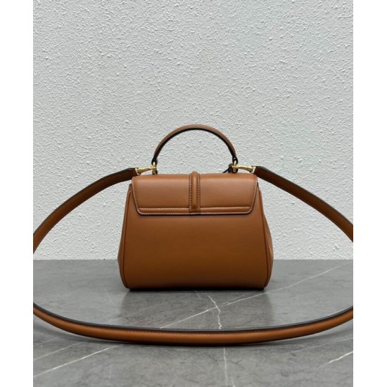Replica Celine Mini 16 Bag Natural Calfskin Coffee Fake Celine Mini 16 Bag Natural Calfskin Coffee Replica