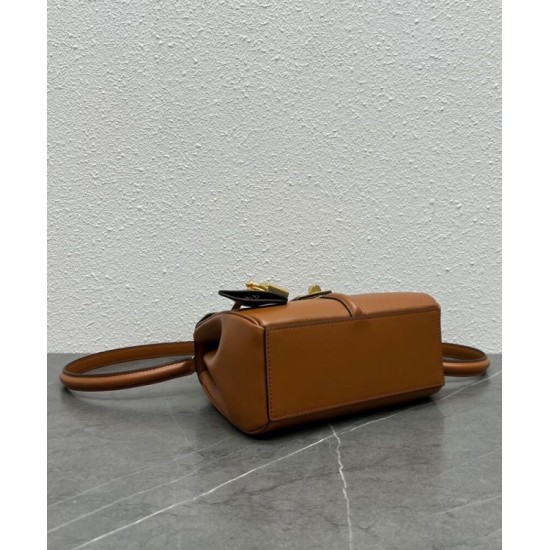 Replica Celine Mini 16 Bag Natural Calfskin Coffee Fake Celine Mini 16 Bag Natural Calfskin Coffee Replica