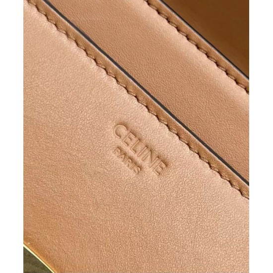 Replica Celine Mini 16 Bag Natural Calfskin Coffee Fake Celine Mini 16 Bag Natural Calfskin Coffee Replica