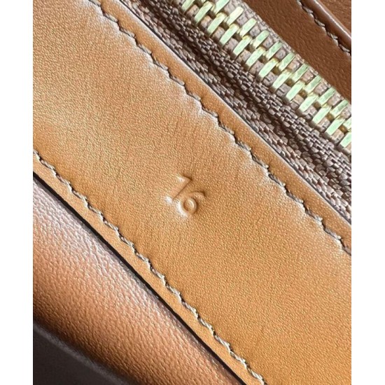 Replica Celine Mini 16 Bag Natural Calfskin Coffee Fake Celine Mini 16 Bag Natural Calfskin Coffee Replica