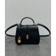 Replica Celine Mini 16 Bag Natural Calfskin Black Replica Celine Mini 16 Bag Natural Calfskin Black