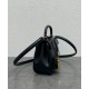 Replica Celine Mini 16 Bag Natural Calfskin Black Replica Celine Mini 16 Bag Natural Calfskin Black