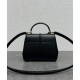 Replica Celine Mini 16 Bag Natural Calfskin Black Replica Celine Mini 16 Bag Natural Calfskin Black