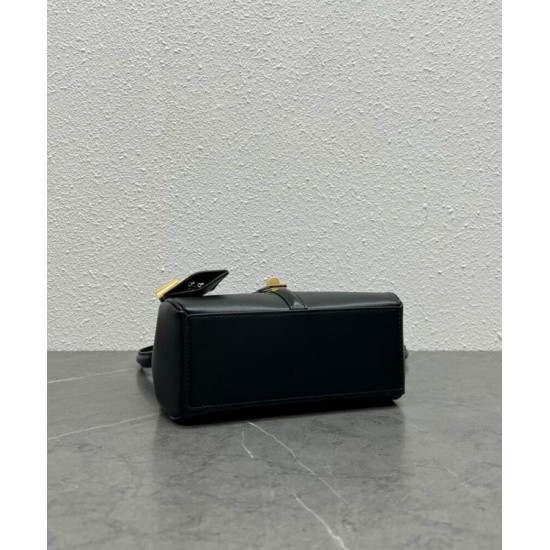 Replica Celine Mini 16 Bag Natural Calfskin Black Replica Celine Mini 16 Bag Natural Calfskin Black