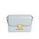 Fake Celine Teen Triomphe Bag Shiny Calfskin Blue Replica