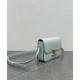 Fake Celine Teen Triomphe Bag Shiny Calfskin Blue Replica