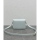 Fake Celine Teen Triomphe Bag Shiny Calfskin Blue Replica