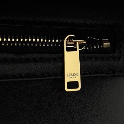 Replica Celine Teen Triomphe Bag Shiny Calfskin Black