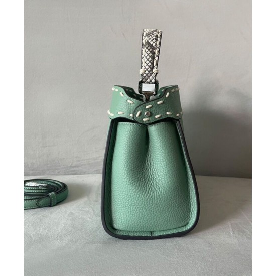 Fake Peekaboo ISeeU Small 8BN327 Bag Green Replica Replica Peekaboo ISeeU Small 8BN327 Bag Green