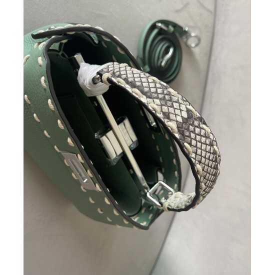 Fake Peekaboo ISeeU Small 8BN327 Bag Green Replica Replica Peekaboo ISeeU Small 8BN327 Bag Green
