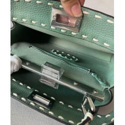 Fake Peekaboo ISeeU Small 8BN327 Bag Green Replica Replica Peekaboo ISeeU Small 8BN327 Bag Green