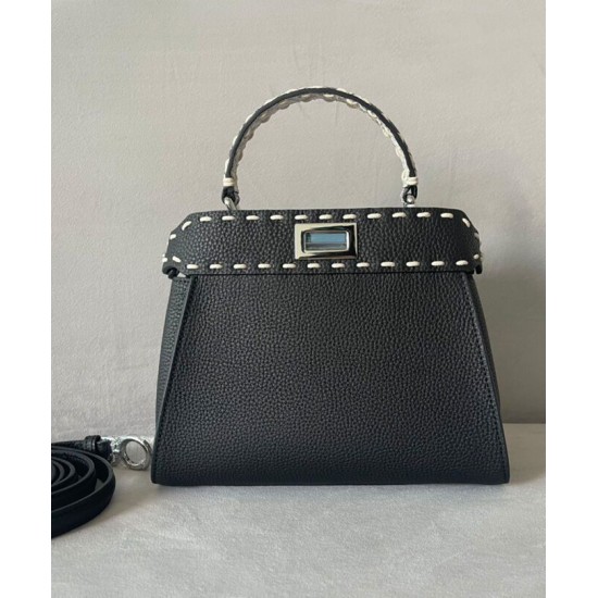 Fake Peekaboo ISeeU Small 8BN327 Bag Black Replica Replica Peekaboo ISeeU Small 8BN327 Bag Black