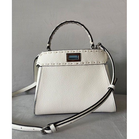 Replica Peekaboo ISeeU Small 8BN327 Bag White Replica Peekaboo ISeeU Small 8BN327 Bag White