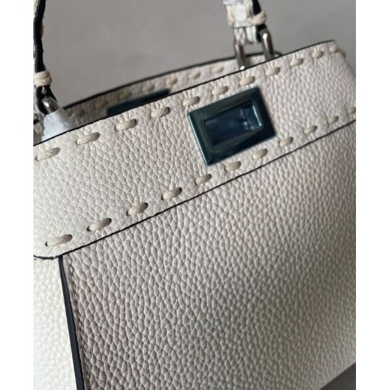 Replica Peekaboo ISeeU Small 8BN327 Bag White Replica Peekaboo ISeeU Small 8BN327 Bag White