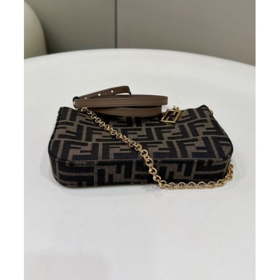 Fake Baguette Pouch 8BS073 Bag Coffee Replica