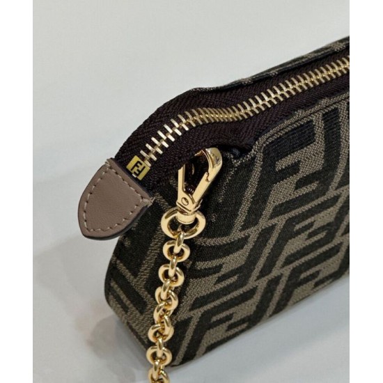 Fake Baguette Pouch 8BS073 Bag Coffee Replica