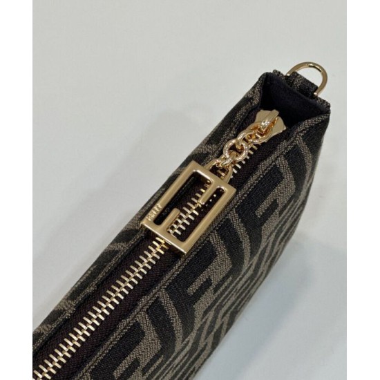 Fake Baguette Pouch 8BS073 Bag Coffee Replica