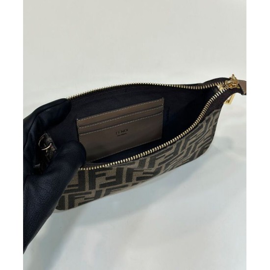 Fake Baguette Pouch 8BS073 Bag Coffee Replica