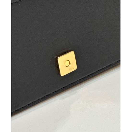 Replica Fgraphy Wallet On Chain 8BS076 Black