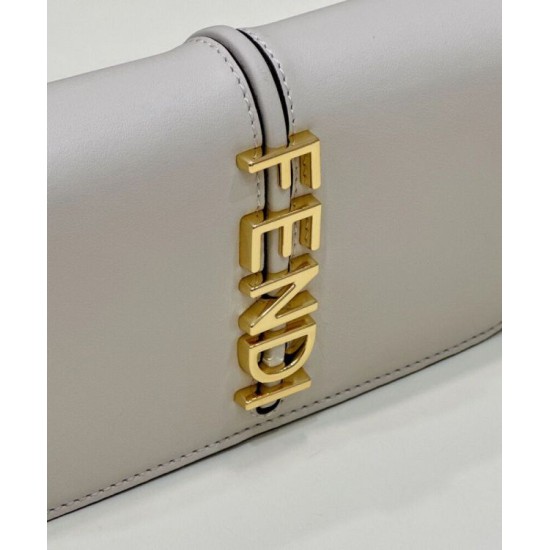 Replica Fgraphy Wallet On Chain 8BS076 Cream