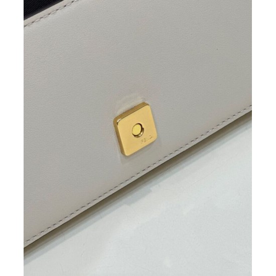 Replica Fgraphy Wallet On Chain 8BS076 Cream