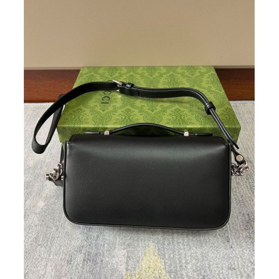 Fake Gucci Petite GG Mini Shoulder Bag 739722 Black Replica Replica Gucci Petite GG Mini Shoulder Bag 739722 Black