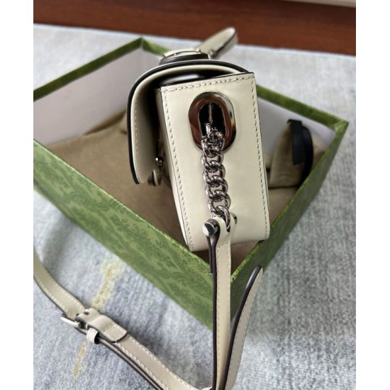 Replica Gucci Petite GG Mini Shoulder Bag 739722 Cream