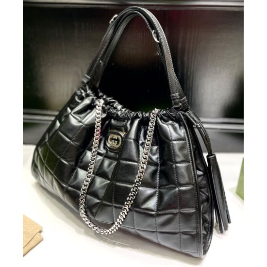 Replica Gucci Deco Medium Tote Bag 746210 Black