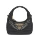 Fake Prada Nappa-leather Mini Bag With Topstitching 1BA384 Black Replica Replica Prada Nappa-leather Mini Bag With Topstitching 1BA384 Black