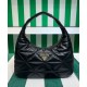 Fake Prada Large Topstitched Nappa-leather Bag 1BC183 Black Replica Replica Prada Large Topstitched Nappa-leather Bag 1BC183 Black