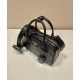 Replica Prada Medium Antique Nappa Leather Top Handle Bag 1BB092 Black Replica Prada Medium Antique Nappa Leather Top Handle Bag 1BB092 Black