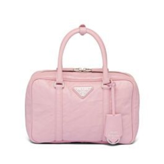 Fake Prada Medium Antique Nappa Leather Top Handle Bag 1BB092 Pink Replica Fake Prada Medium Antique Nappa Leather Top Handle Bag 1BB092 Pink Replica