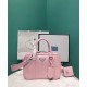 Fake Prada Medium Antique Nappa Leather Top Handle Bag 1BB092 Pink Replica Fake Prada Medium Antique Nappa Leather Top Handle Bag 1BB092 Pink Replica