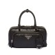 Replica Prada Antique Nappa Leather Multi-pocket Top-handle Bag 1BB099 Black Replica Prada Antique Nappa Leather Multi-pocket Top-handle Bag 1BB099 Black