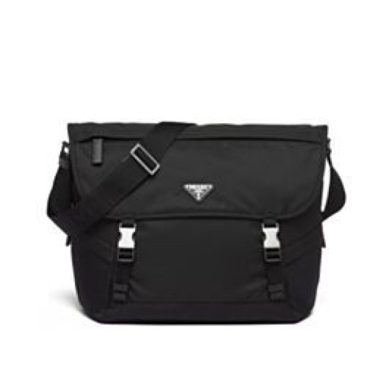 Replica Prada Re-Nylon And Saffiano Shoulder Bag 2VD052 Black Replica Prada Re-Nylon And Saffiano Shoulder Bag 2VD052 Black