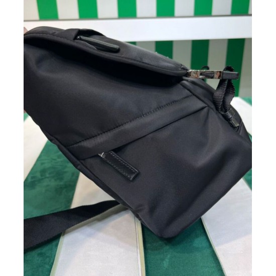 Replica Prada Re-Nylon And Saffiano Shoulder Bag 2VD052 Black Replica Prada Re-Nylon And Saffiano Shoulder Bag 2VD052 Black