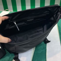 Replica Prada Re-Nylon And Saffiano Shoulder Bag 2VD052 Black