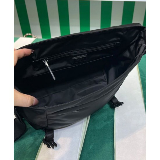 Replica Prada Re-Nylon And Saffiano Shoulder Bag 2VD052 Black Replica Prada Re-Nylon And Saffiano Shoulder Bag 2VD052 Black