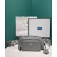 Replica Prada Nappa Antique Leather Multi-pocket Shoulder Bag 1BH198 Gray Replica Prada Nappa Antique Leather Multi-pocket Shoulder Bag 1BH198 Gray