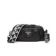 Replica Prada Nappa Antique Leather Multi-pocket Shoulder Bag 1BH198 Black Fake Prada Nappa Antique Leather Multi-pocket Shoulder Bag 1BH198 Black Replica