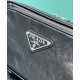 Replica Prada Nappa Antique Leather Multi-pocket Shoulder Bag 1BH198 Black Fake Prada Nappa Antique Leather Multi-pocket Shoulder Bag 1BH198 Black Replica
